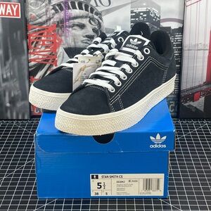 ADIDAS Stan Smith CS black/white/gum ID2042 Mens size 5.5 NEW